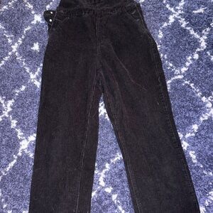 EMPYRE Black Suzie Corduroy Overalls Relaxed Fit 90’S Y2K Vibes Size Medium